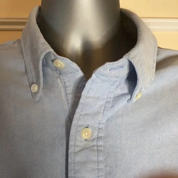 Hollister men’s Oxford shirt. Blue. Size XL - Picture 4 of 8
